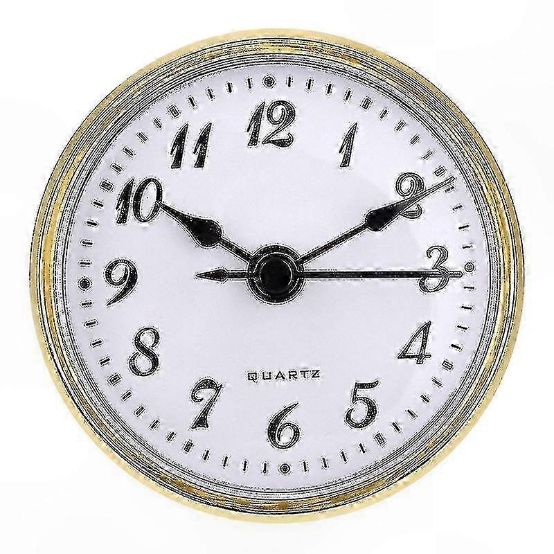 Quartz Clock Movement Insert 70mm Diameter Numeric Dial for Crafting Projects