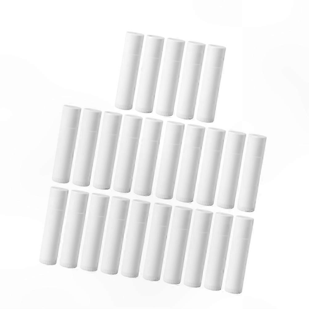 DIY Lip Balm Tubes with Round Caps 30 Pack 6.7x1.6x1.6cm Empty Cosmetic Containers for Lipstick Crafting Projects