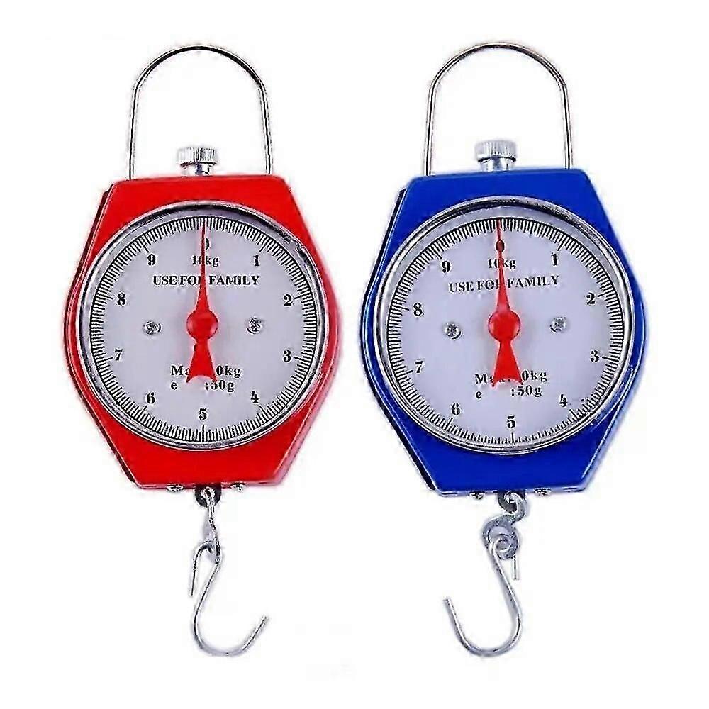 1Pc Digital Dial Luggage Scale Portable Mechanical Scale Practical Handheld Spring Balance Hook Scale Durable Measuring Tools
