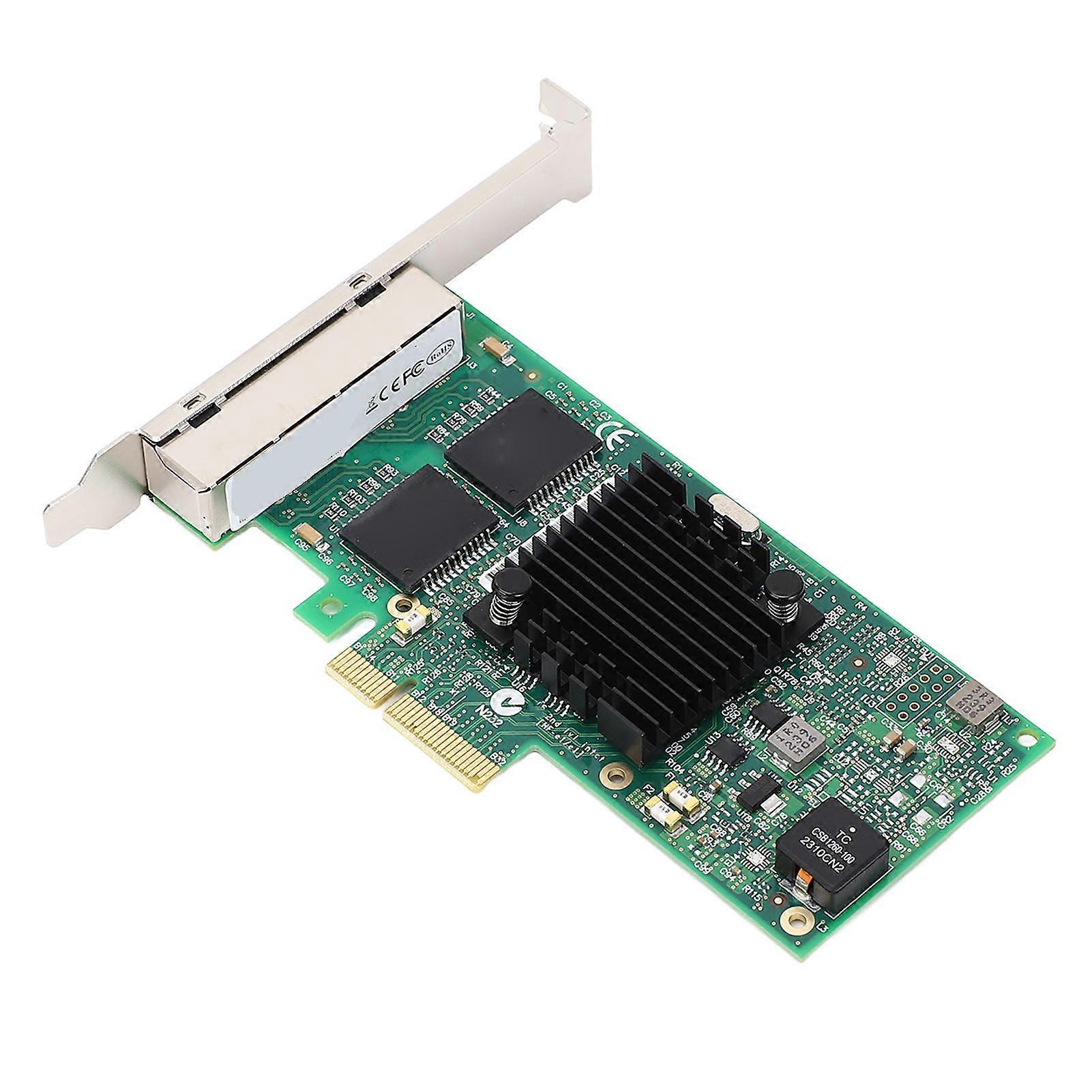 PCIe X4 Network Card I350AM4 Chip Anti Interface 4 Port Gigabit Ethernet Card I350 T4V2 