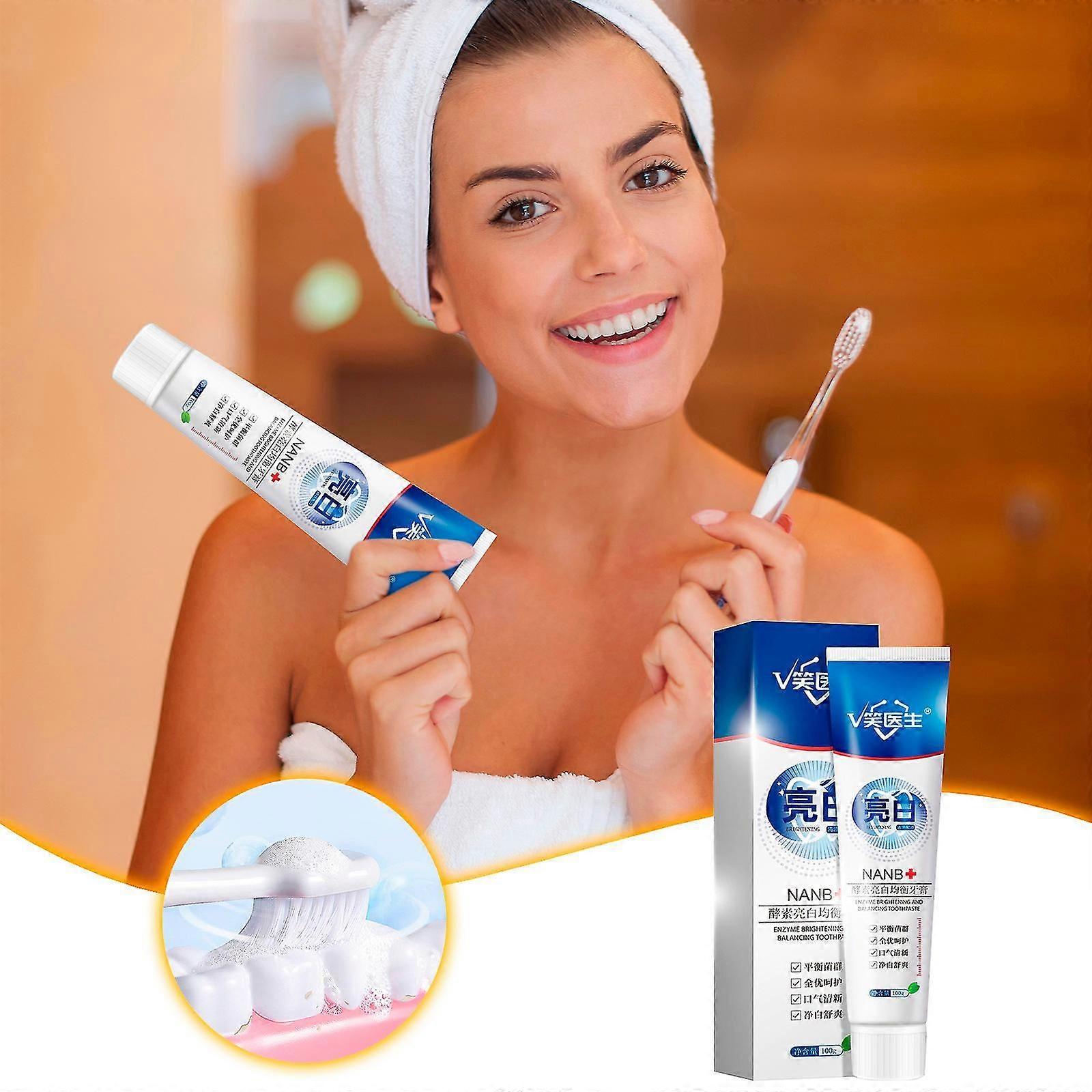 Probiotic Brightening White Toothpaste Mint Set For Stains And Refreshing Breath Toothpaste Whiten Teeth Toothpaste