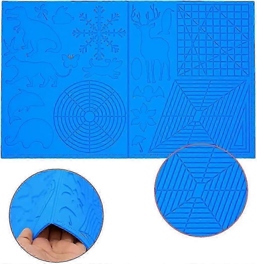 Stencil for 3D printing pen, large mat (45 x 28 cm, thickness: 3.5cm), with animal pattern, useful f