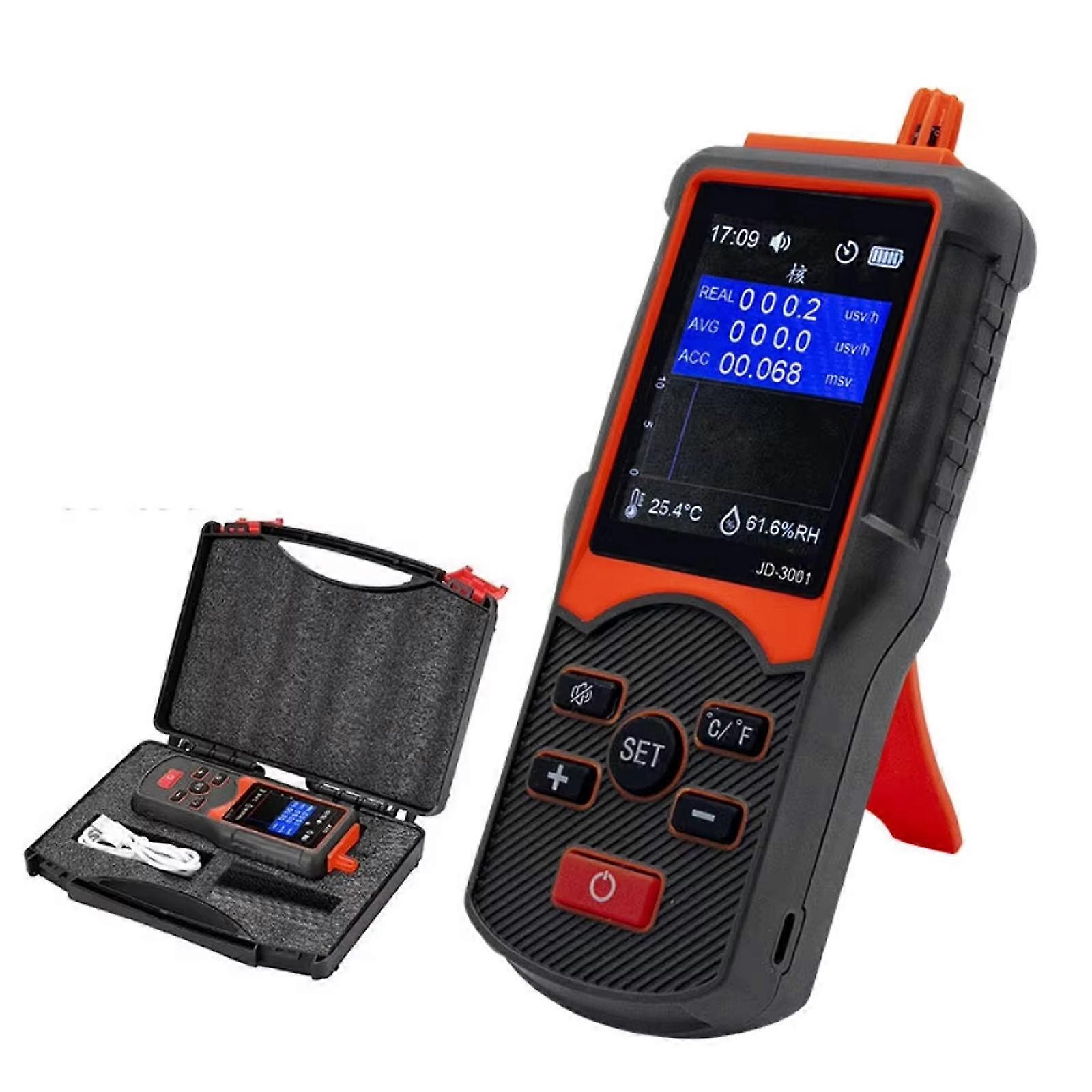 High Precisions Geigers Counter Comprehensive Geigers Counter Radiation Detectors Easy to Carry for Various environment  Multicolor