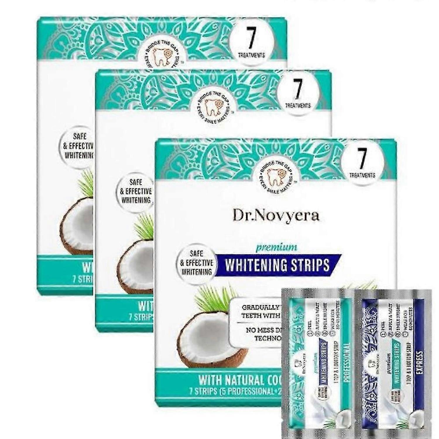 Teeth Whitening Strips - 7-Day Treatment with Non-Slip, Dry Strip Technology