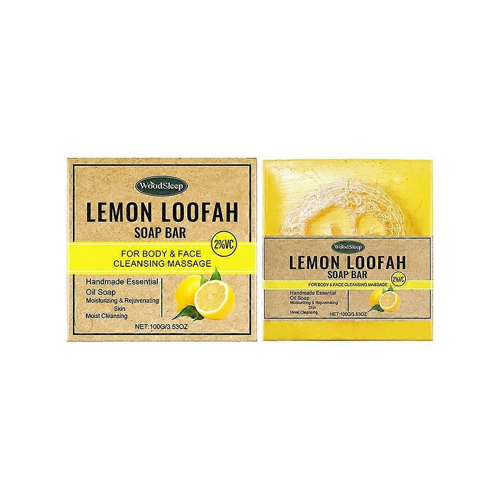 Lemon Soap Bar 100g Refreshing Oil Control Deep Cleansing For Face And Body Multi Purpose Gentle Care