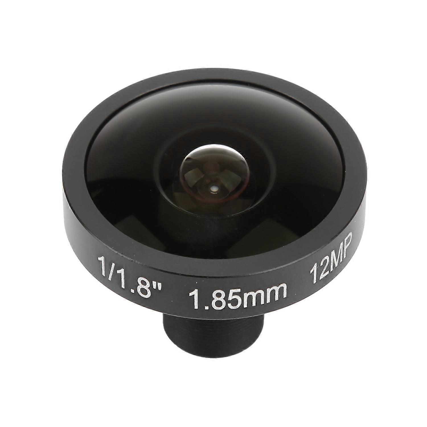 1.85mm Camera Fisheye Lens 12MP HD Wide Angle M12 Interface Universal for Most Cams