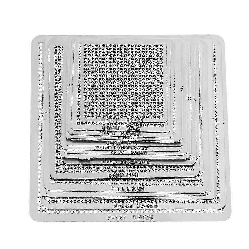 27Pcs Universal Directly Heat BGA Reballing Net Stencils Templates For Soldering Accessories