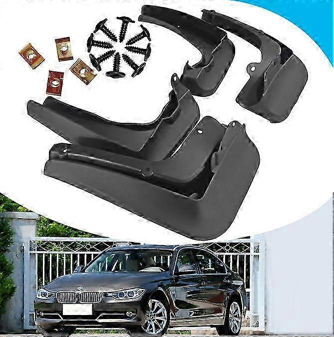 4pcs Mud Flaps Splash Guard Mudguards For 2012-2018 Bmw 3 Series F30 F31