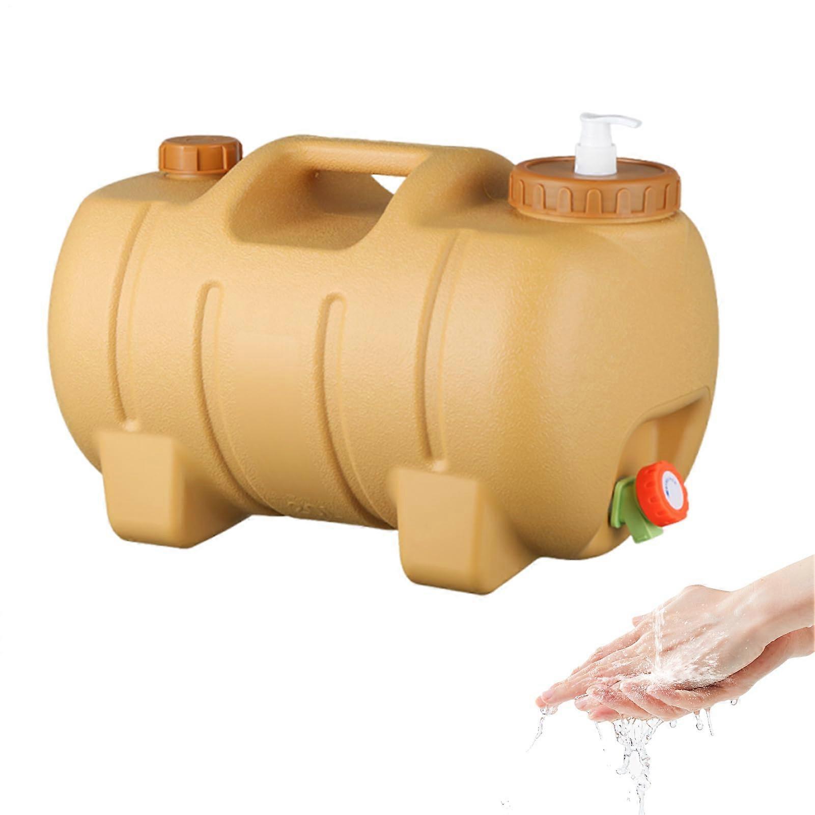 Portable Water Container 20L HogShape Water Storage Jug With Tap Refillable Carrier For Beach, Backpacking, RV Travel