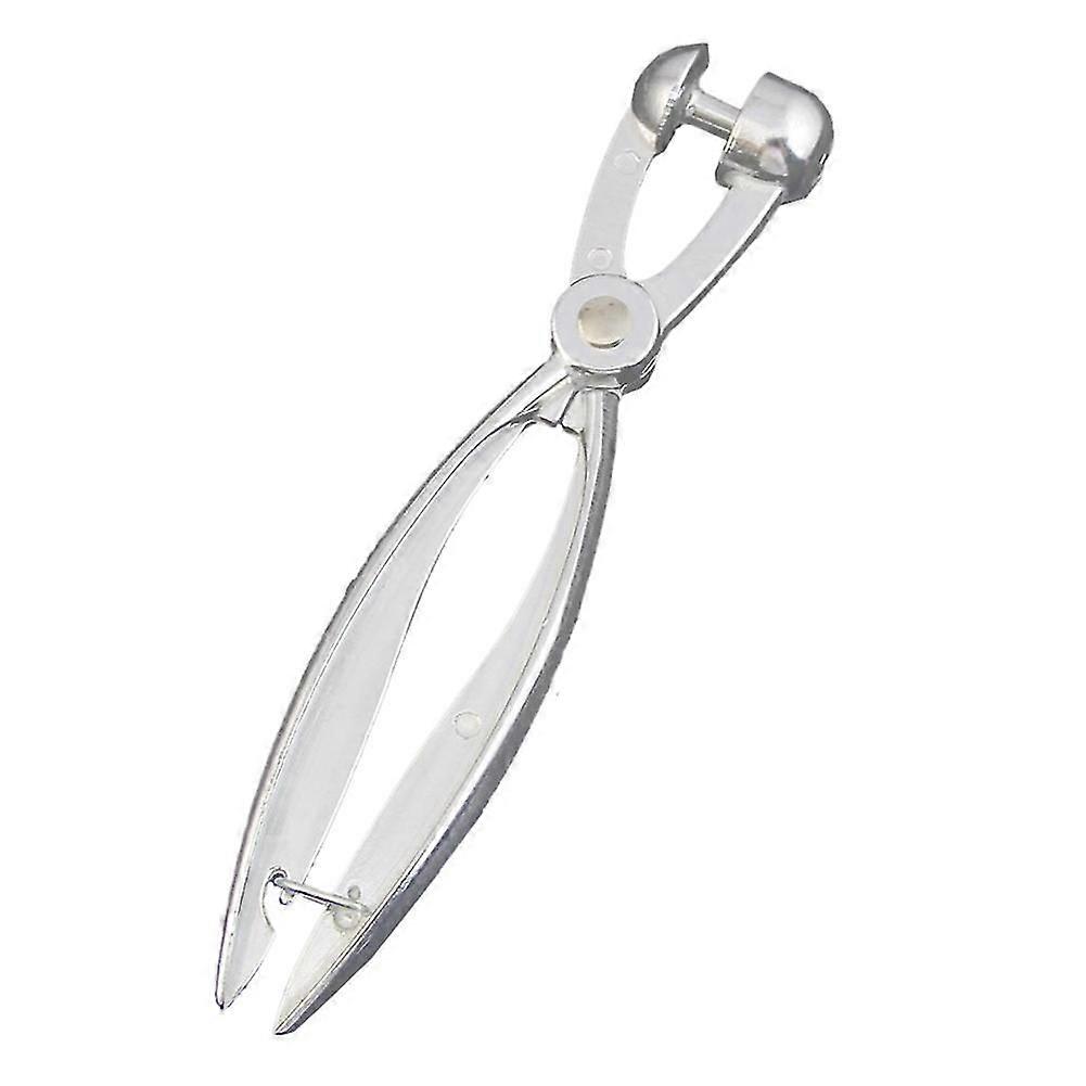Silver Aluminum Cherry Pitter Red Dates Olives Pit Easy Removal Core Squeeze Clamp Seeder 18*3.5cm(