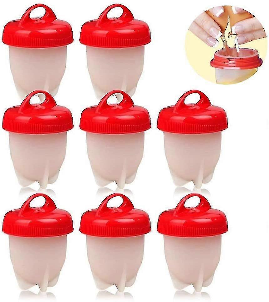 8 Egg Kettles With Non-stick Coating, Silicone Egg Cookers, Poached Eggs, Egg