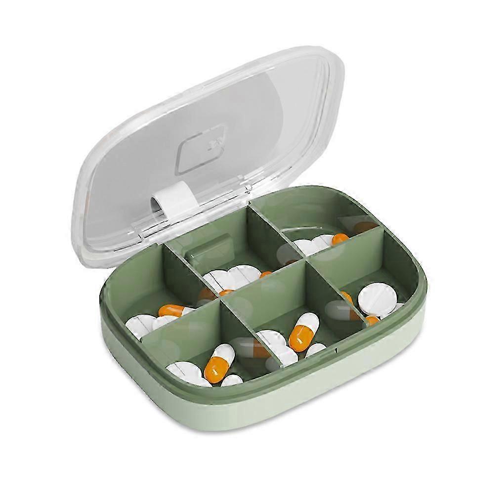 Pill Box Travel Containers Compartment Design Moistureproof with Clear Cover