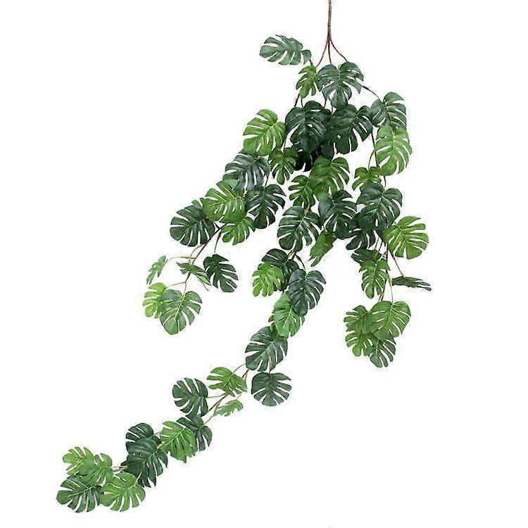 Simulation Plant Turtle Back Leaf Rattan Wall Green Plant Leaves