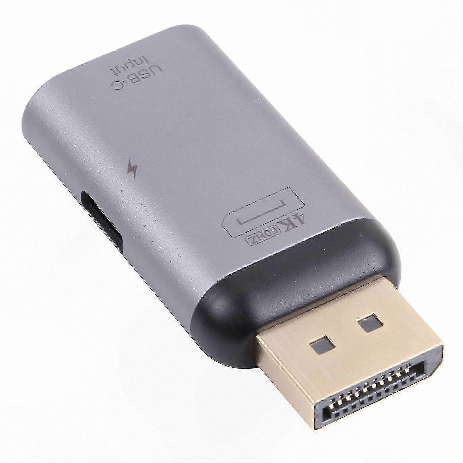 USB-C to DisplayPort Adapter, 4K@60Hz, USB Type-C Female Port with Power Delivery Support