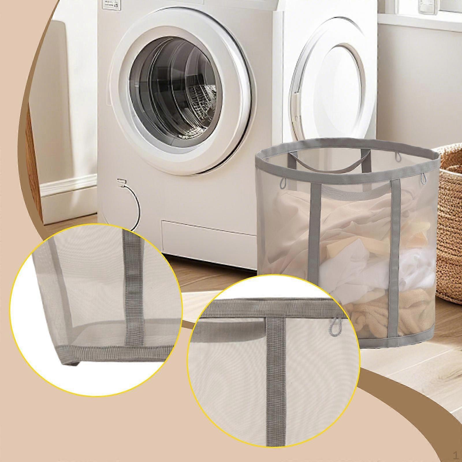 Large Capacity Mesh Hamper for Washing Bed Sheets And Towels