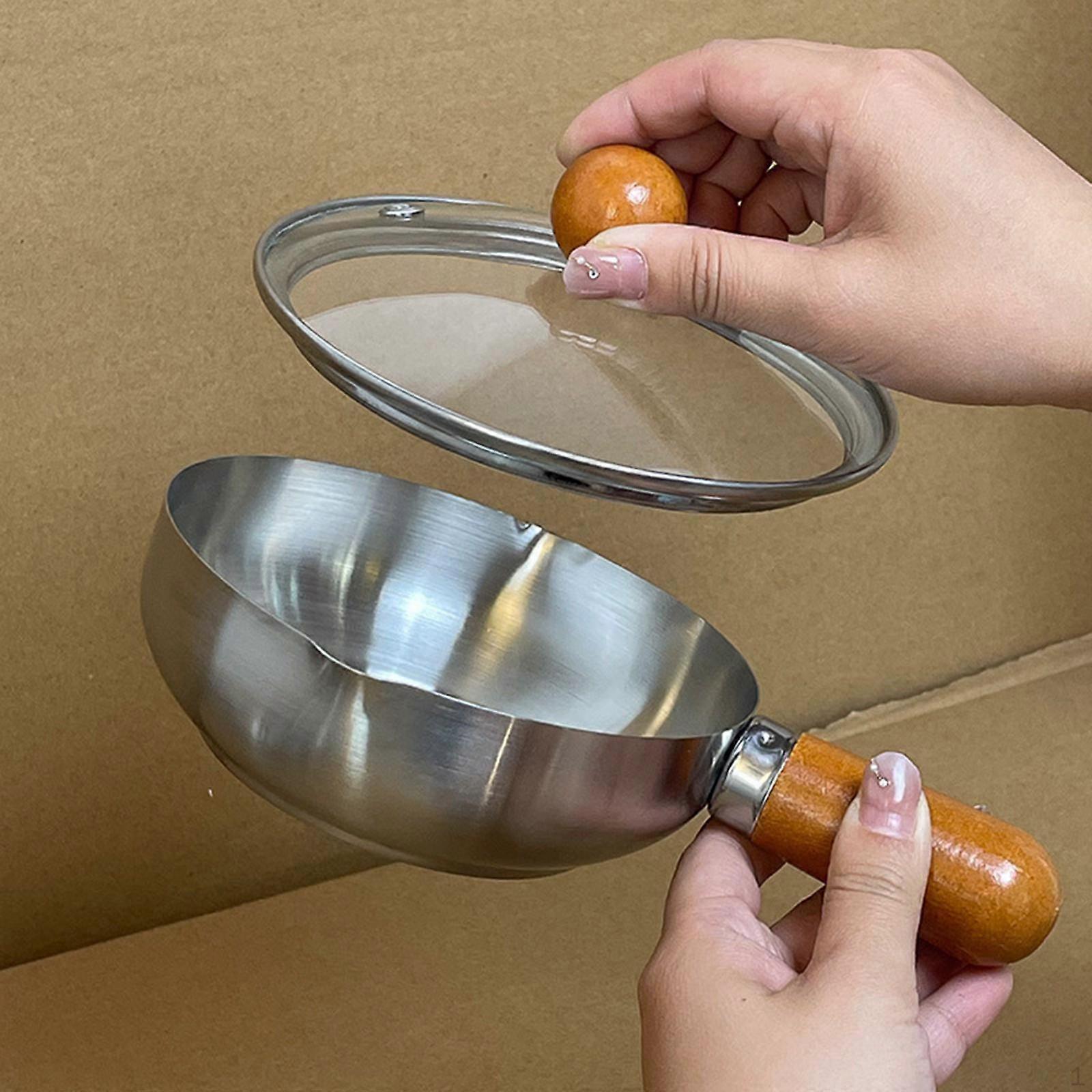 Compact Soup Pot with Lid for Milk And Camping Activities