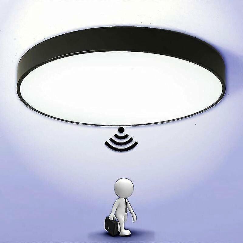 LED Ceiling Light with Motion Sensor Automatic Lamp for Outdoor Balcony Garage Corridor Entrance Round Light Fixture Easy to Install Ceiling Light 600