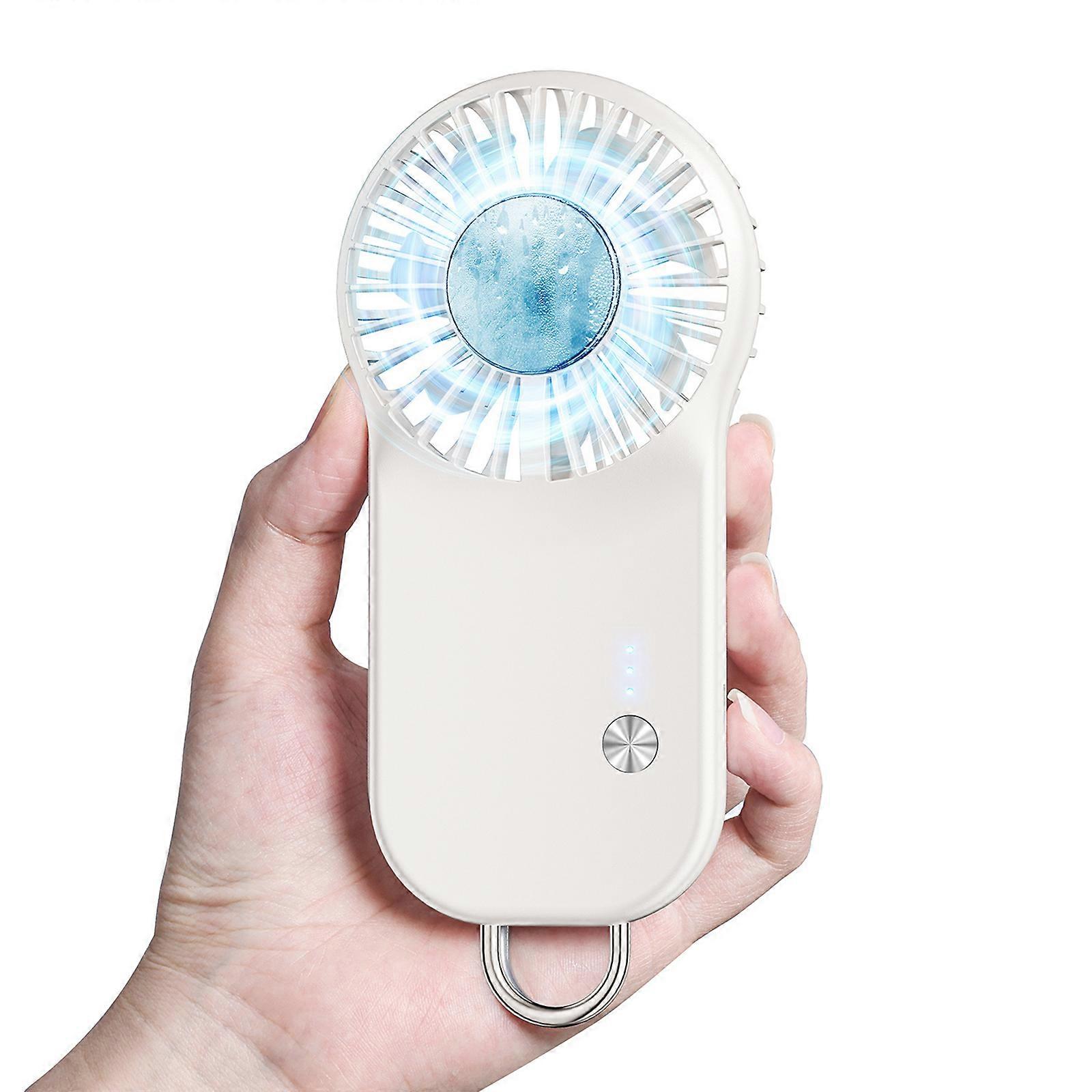 Clip on Cooling Fan with Ice Compress Function Adjustable Speed for Outdoor Sports Travel Office Use Quiet Operation Multicolor