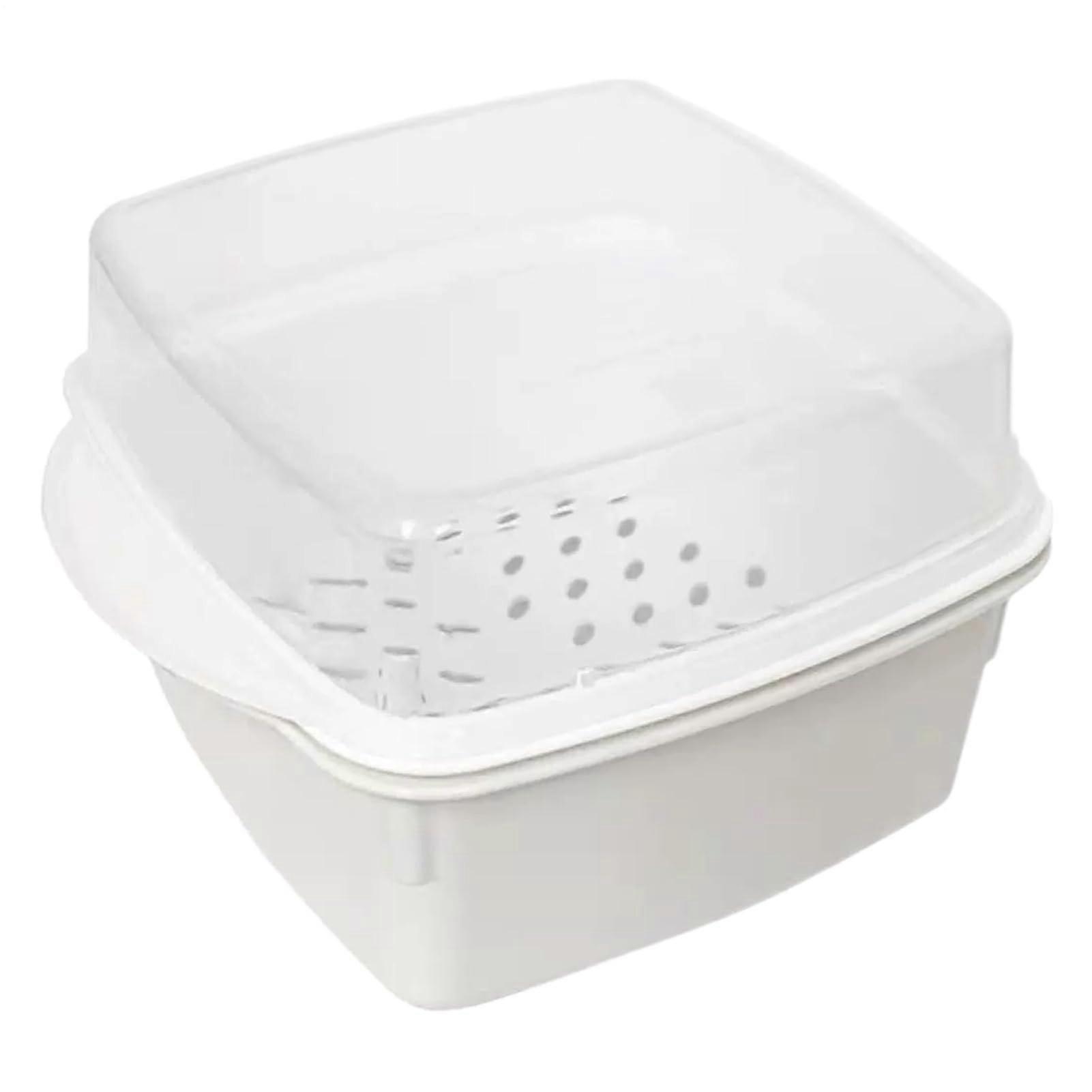 Microwave Steamer with Sieve Insert for Vegetables and Fish Cooking, BPA Kitchen Cookware