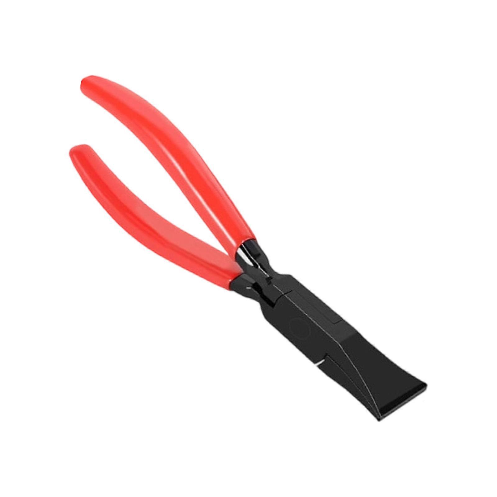 Professional Flat Nose Pliers Clamp Tool With Double Function Cutting Edges And Textured Grip For Optimally Stability Multicolor