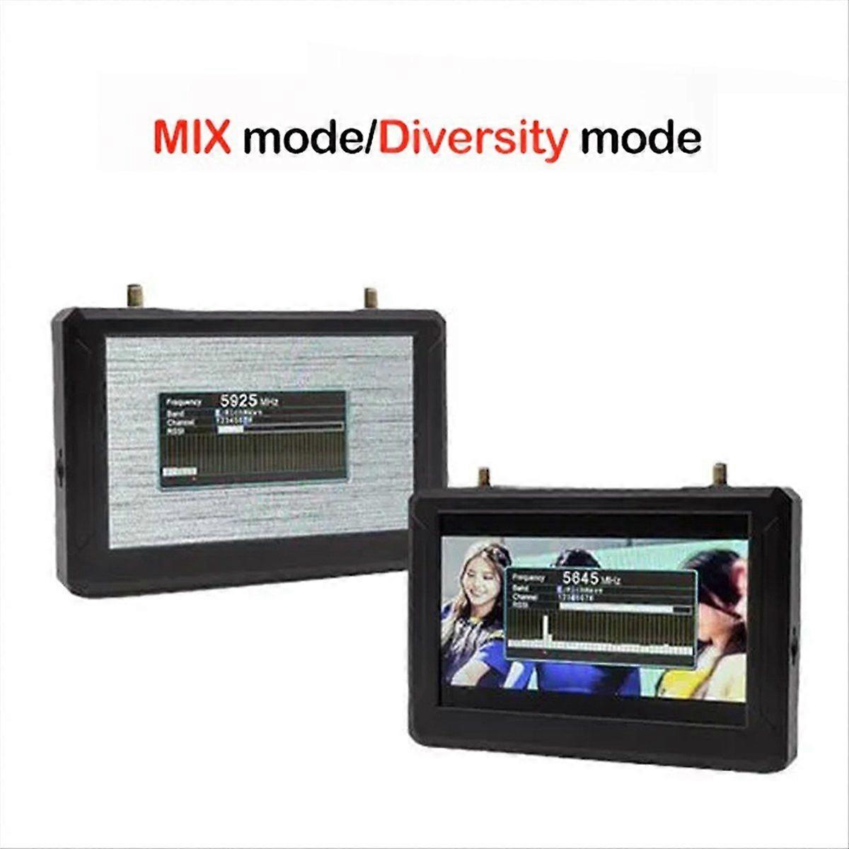 M5F 5 Inch FPV Monitor 800x480 Built-in Steadyview Diversity Receiver with 60FPS DVR for Drone Quadcopter RC Model