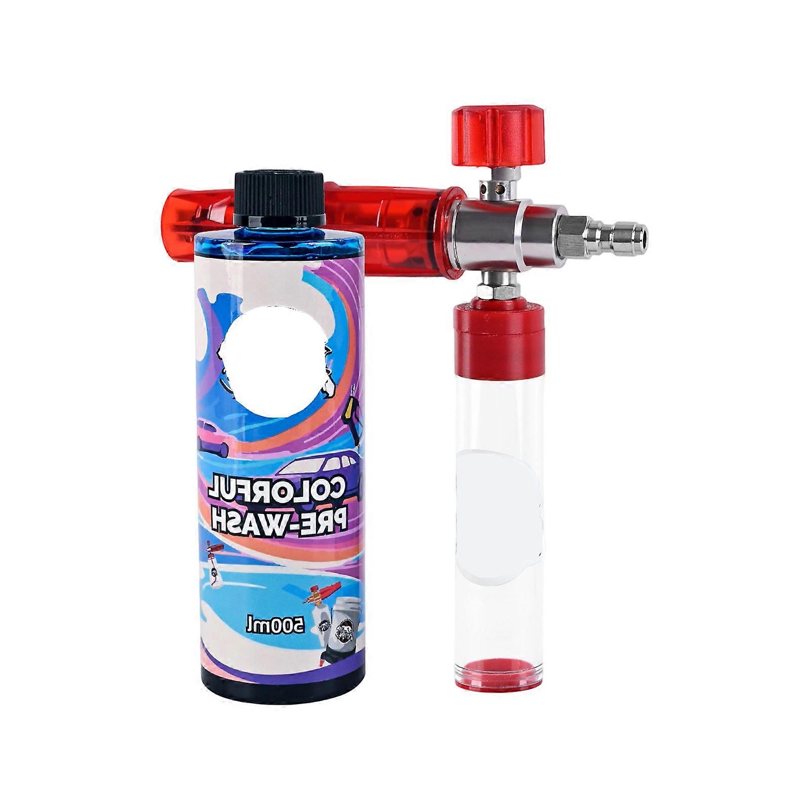 Negative Pressure Magnetic Suction Foam Cannons Soap Dispenser with Adjustable Nozzle for Car Washing Foam Cannons Multicolor