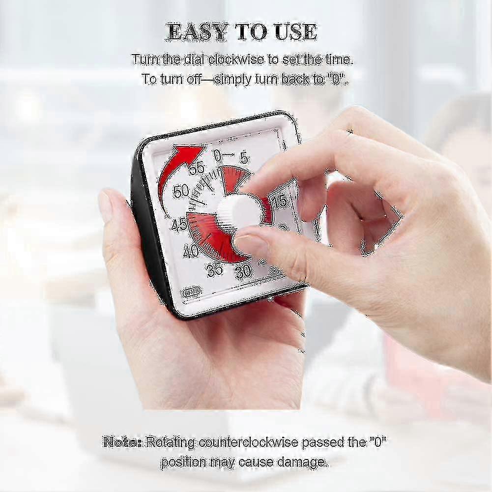 60-minute Visual Timer, Classroom Countdown Clock, Silent Timer For Kids And Adults
