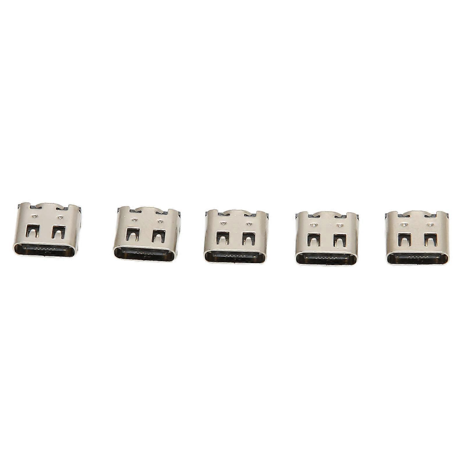 5Pcs Gamepad Socket Connector Port Type C Interface Replacement Power Charging Socket for PS5