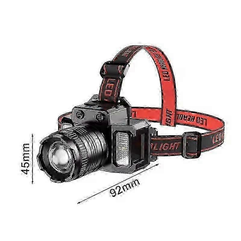 LED Sensor Headlamp Camping Search Light Head Flashlight Rechargeable Powerful Head Lamp Front Lanterns Headlights 5 Styles