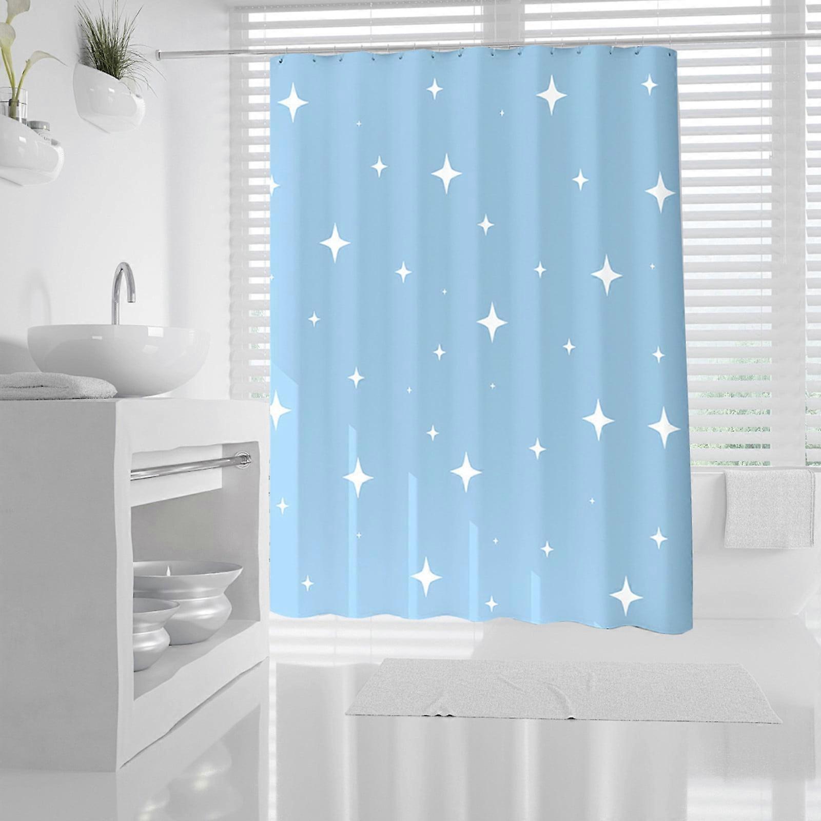 Txmfgh EVA Shower Curtain with Easy-to-Use Hooks - Durable and Fade-Resistant for Bathroom Privacy and Decoration