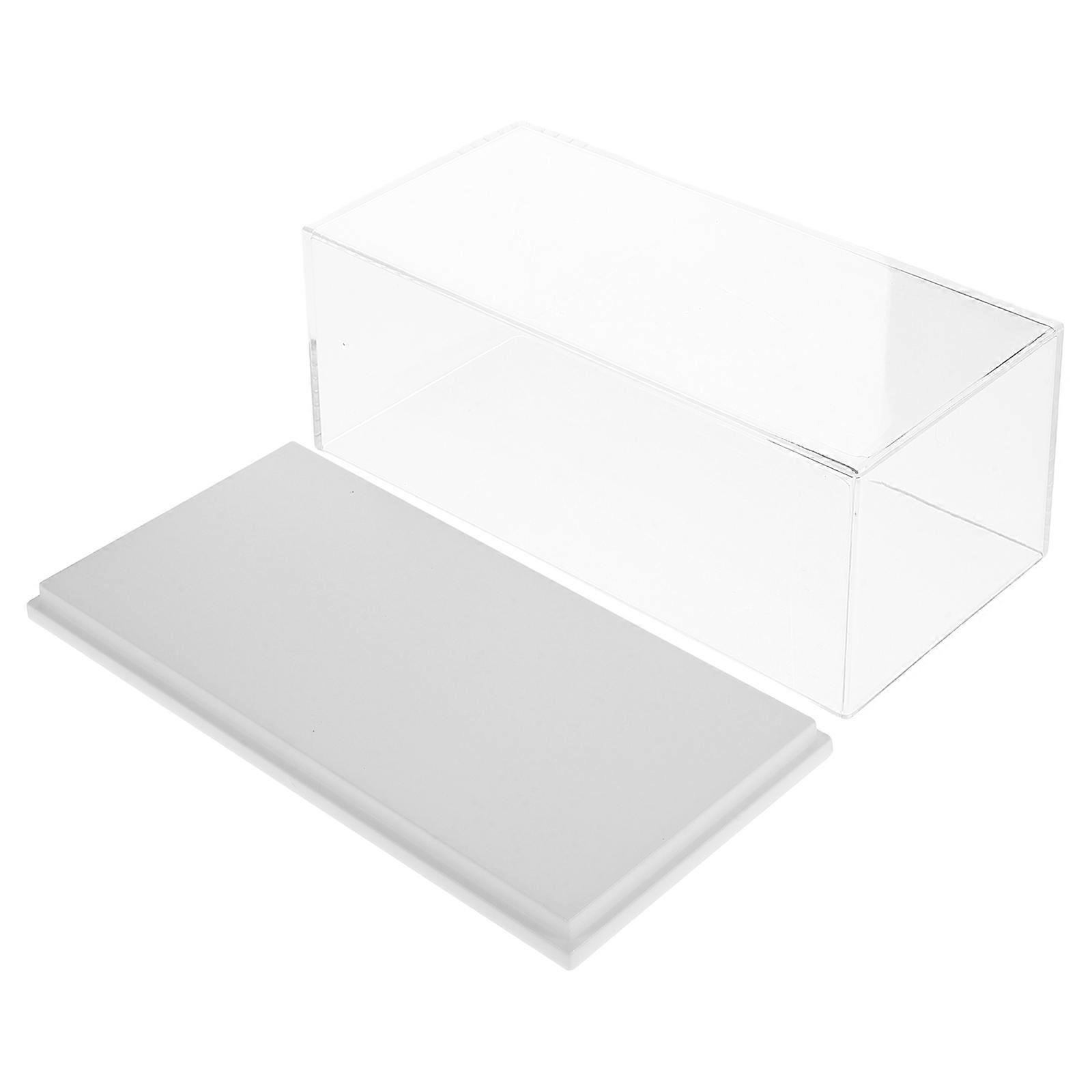Acrylic Collectibles Display Case for Toy Cars Organizing 2Pcs Storage Box