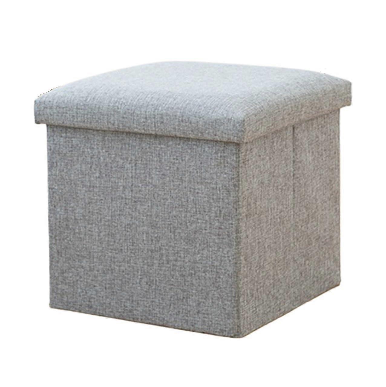 Storage Bench with Shoe Rack and Foldable Seat for Entryway Hallway Adult Sitting Box (Grey, Medium)