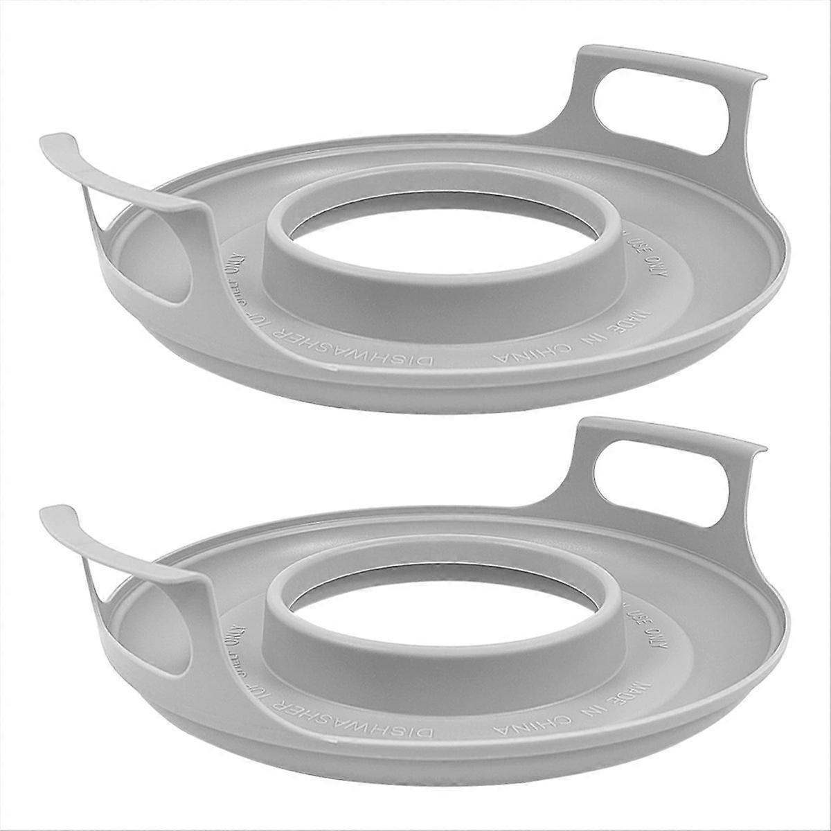 2 Pack Microwave Bowl Holder with Handles - Microwave Cool Plate