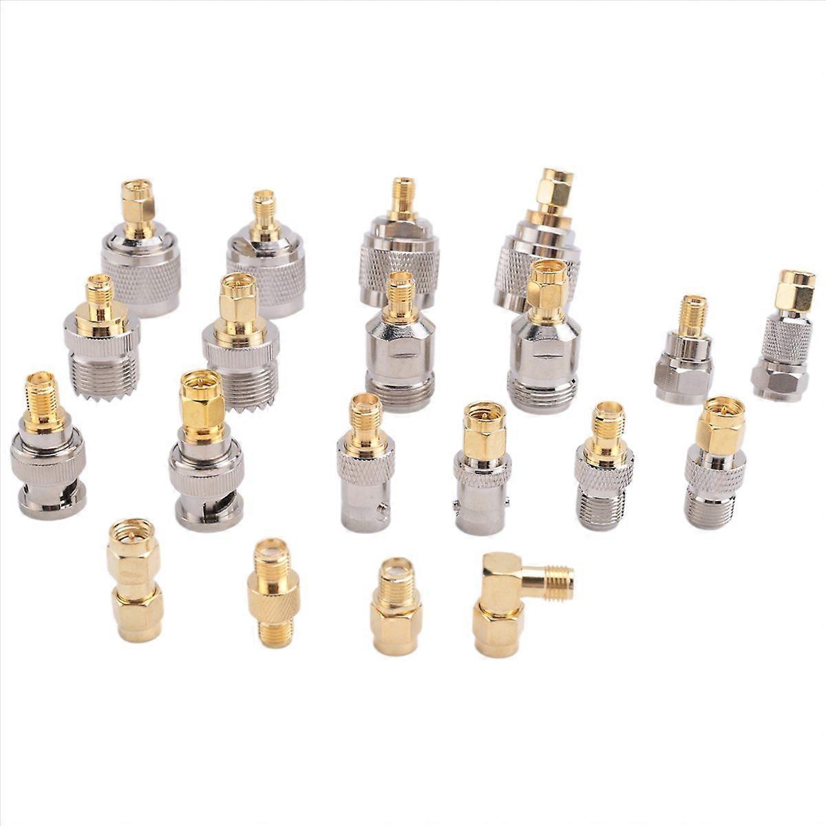 SMA to SMA BNC N F UHF Type Connectors Kits RF Adapter 20 Type