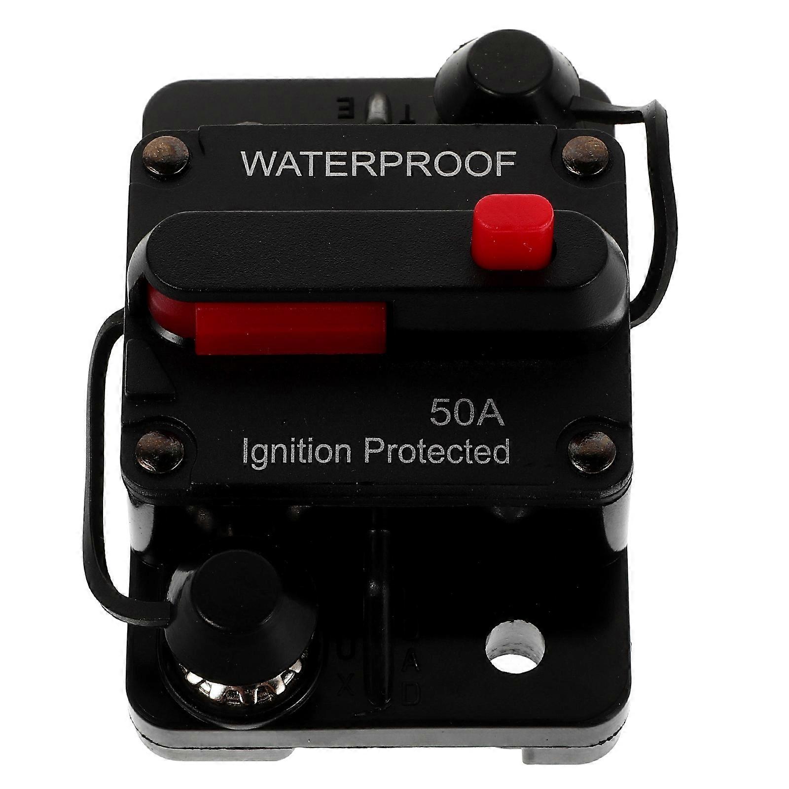 Automatic Circuit Breaker for Car Overload Protection with Manual Reset 50A