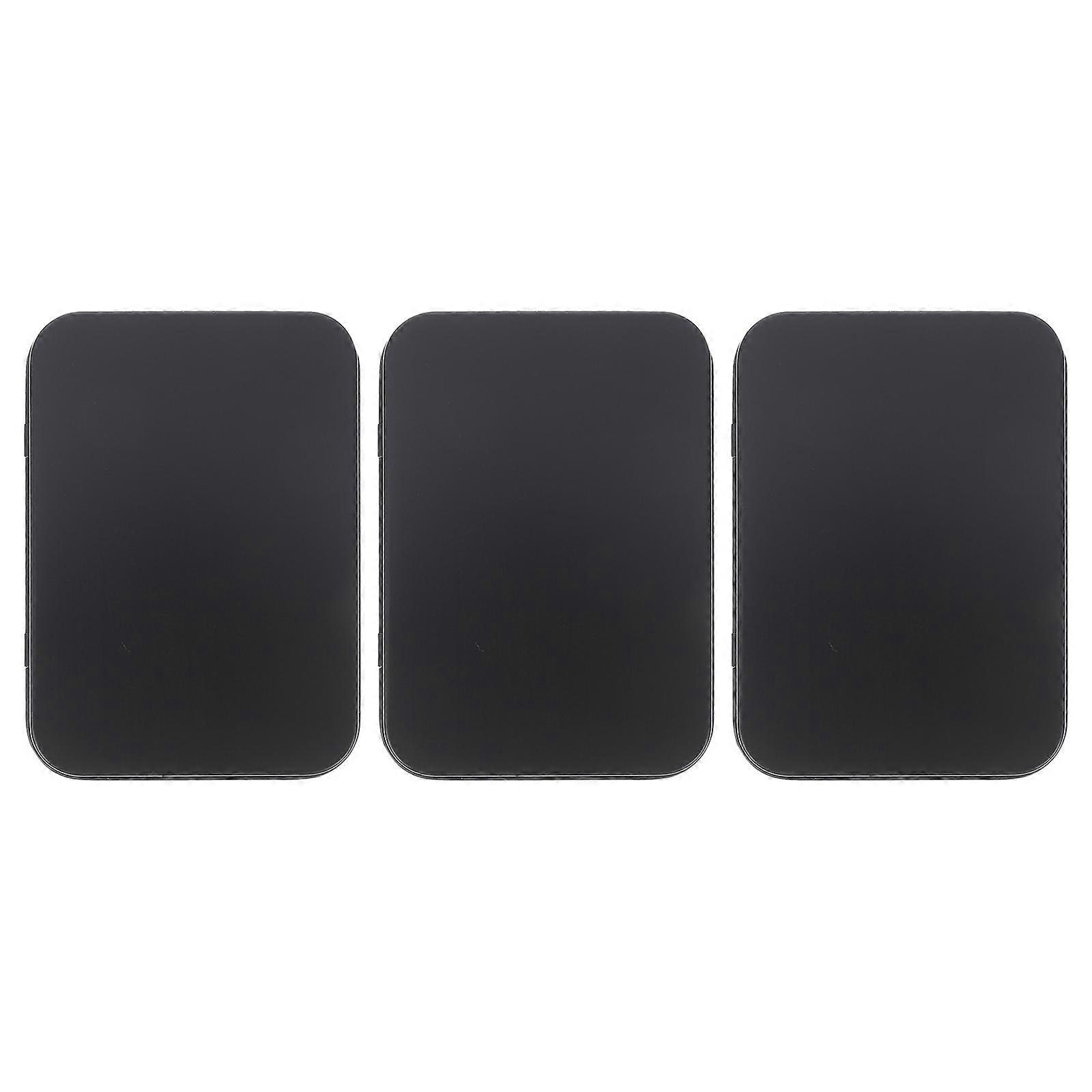 3Pcs Multi-purpose Plaything Cards Box Iron Game Cards Storage Case Rectangular Box