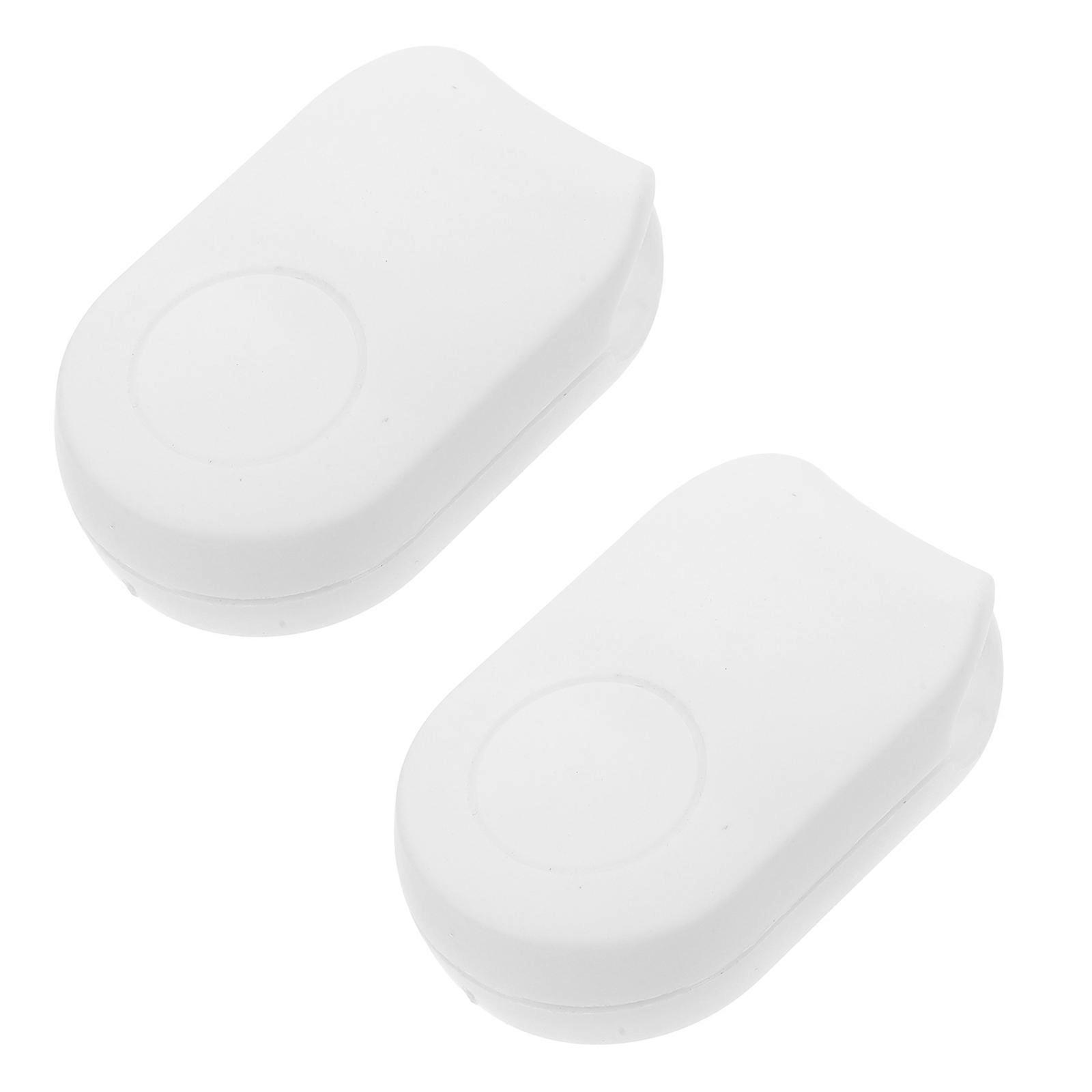 Curtain Handle White Bead Weighted Bottom for Outdoor Use 2Pcs