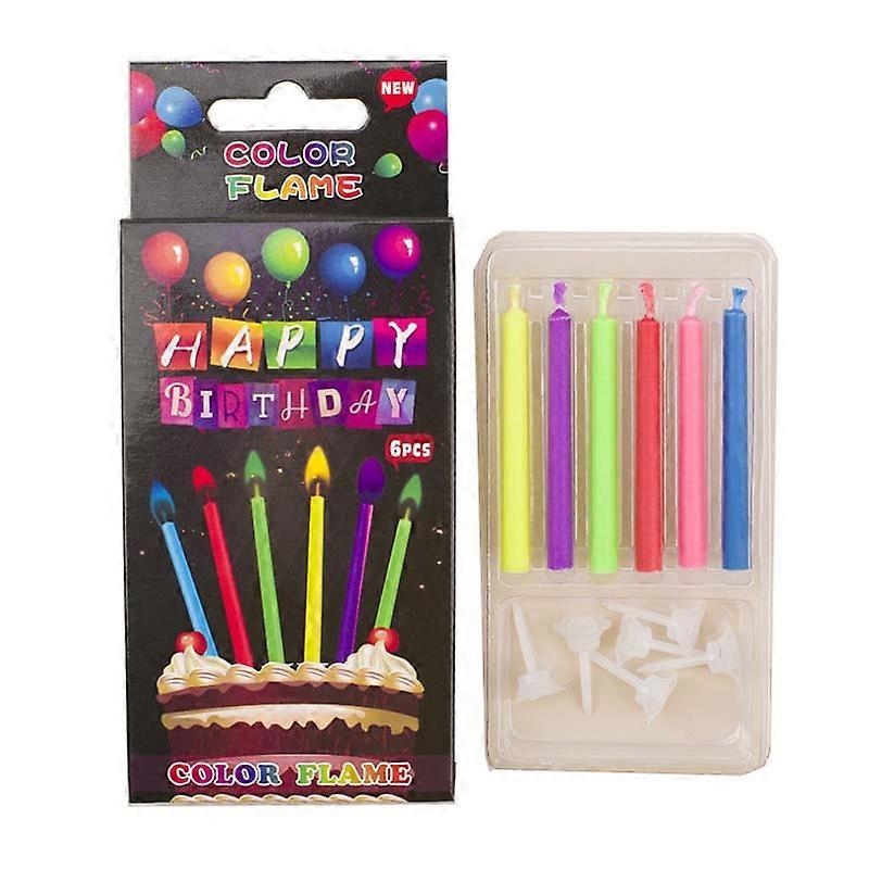 Colored Flame Birthday Candle