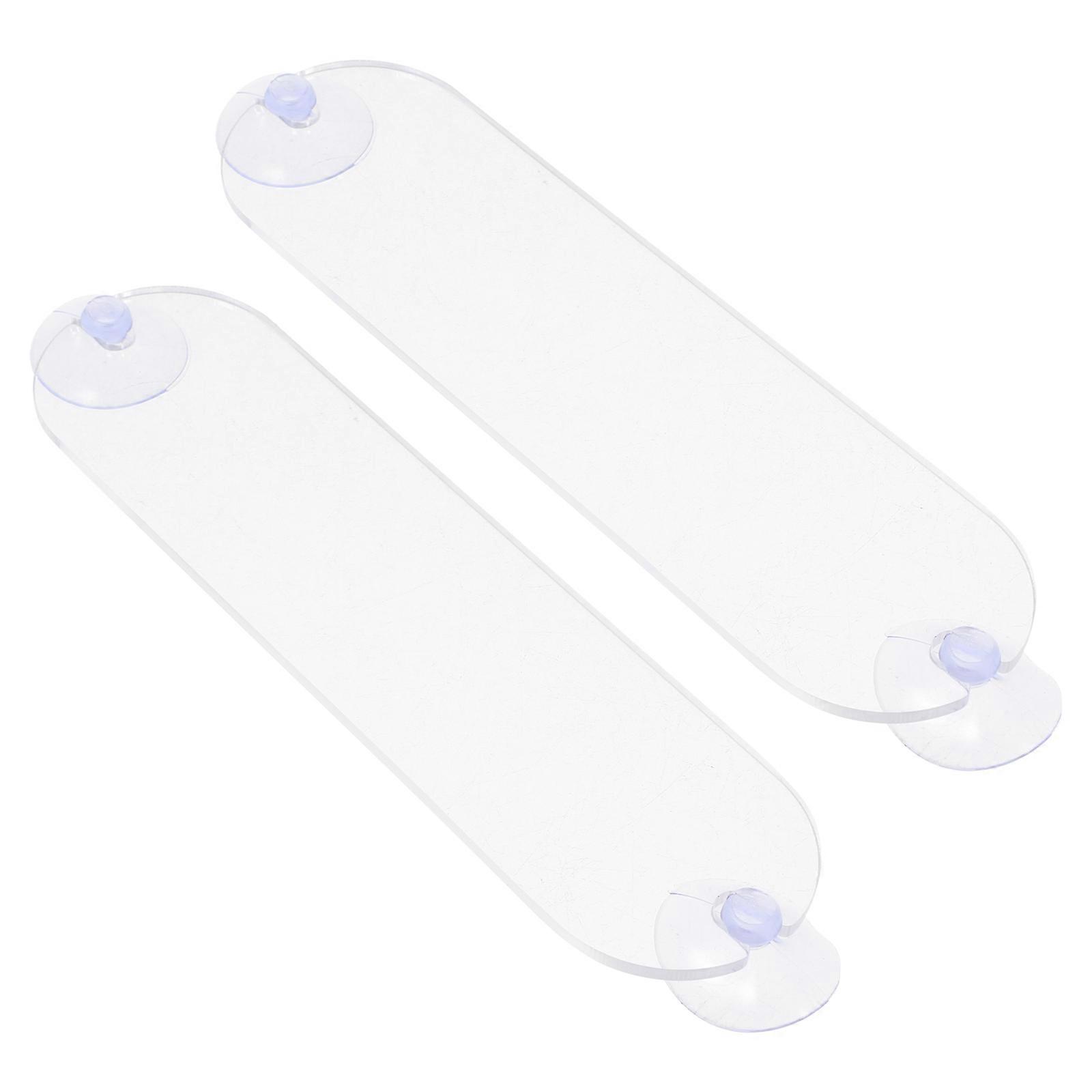 Car Windshield Parking Pass Holder Acrylic 6Pcs Clear with Suction Cups