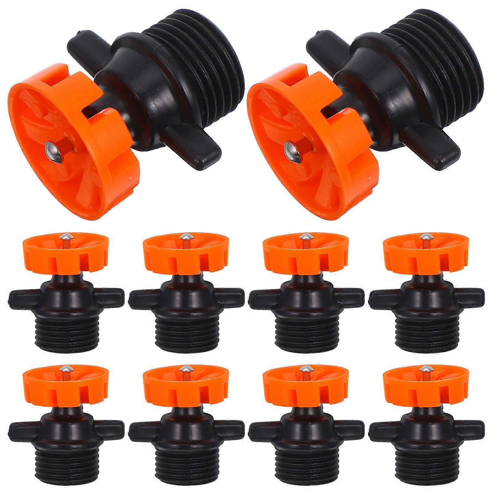 Rotating Sprinkler Head 360 Degree Coverage for 10Pcs Garden Irrigation