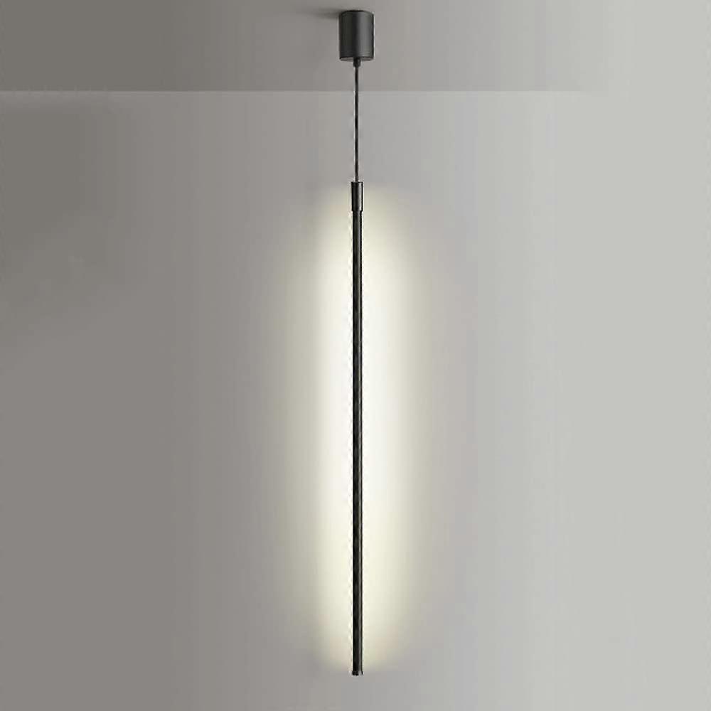 Minimalist Cylindrical Pendant Light with Adjustable Brightness, Modern Chandelier 90CM