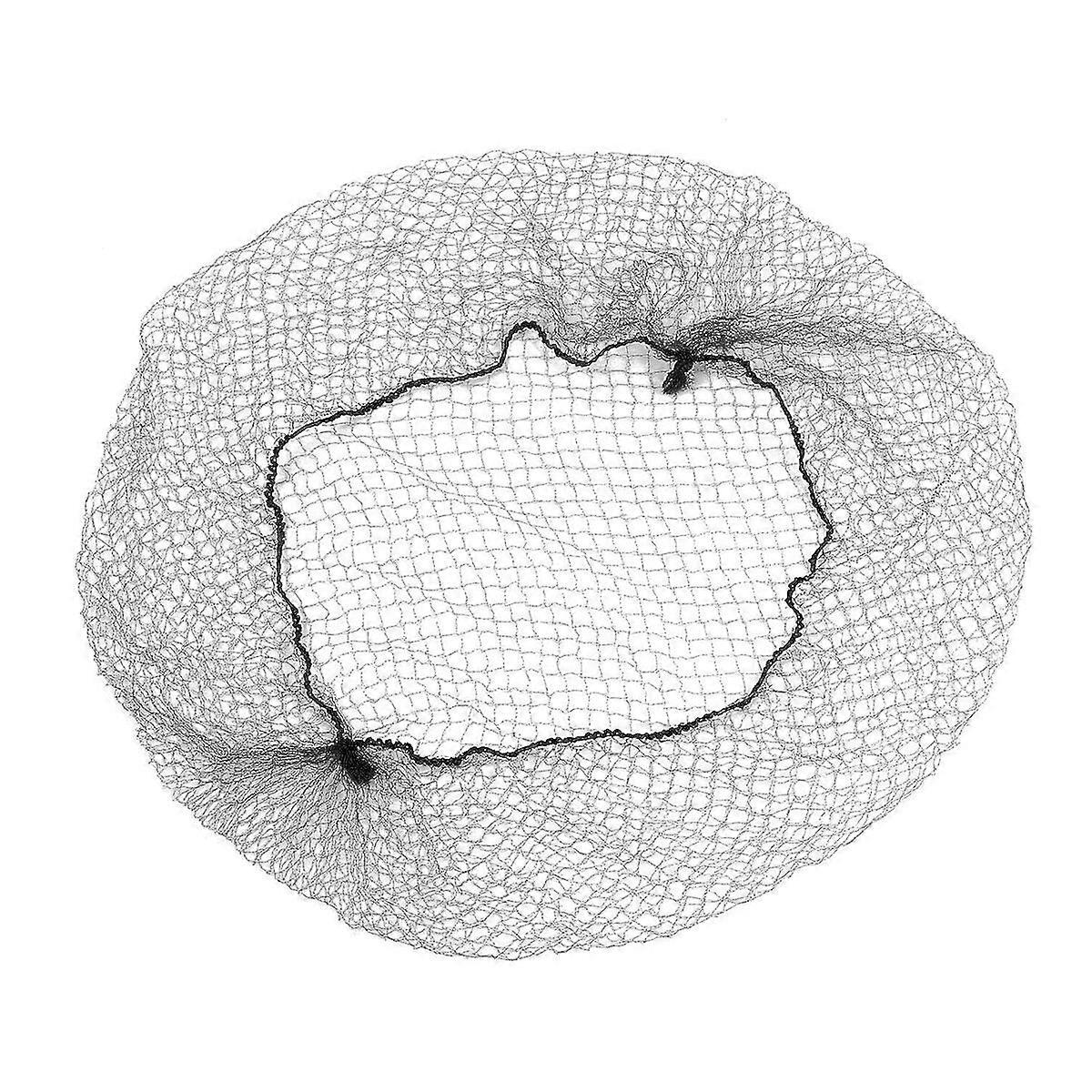 TINKSKY 100pcs Filets à cheveux Maille élastique invisible (Noir)