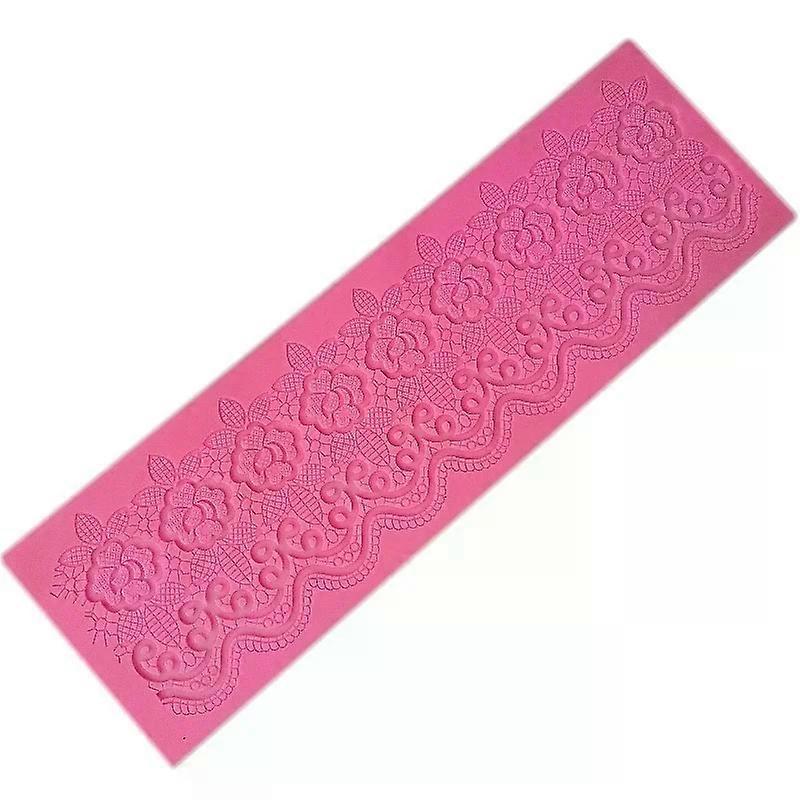 Moule �� gateau en silicone, 1 pi��ce, en forme de gel de dentelle, pour cuir chevelu, 3D, artisanat, sucre gaufr��, d��coration, outil de cuiss