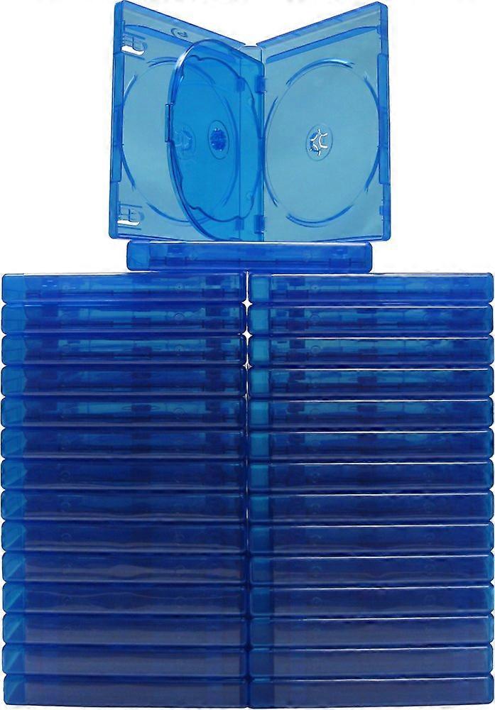 21mm Quad Bluray Replacement Case Holds 4 Discs with Clear Artwork Sleeve and Dust Protection