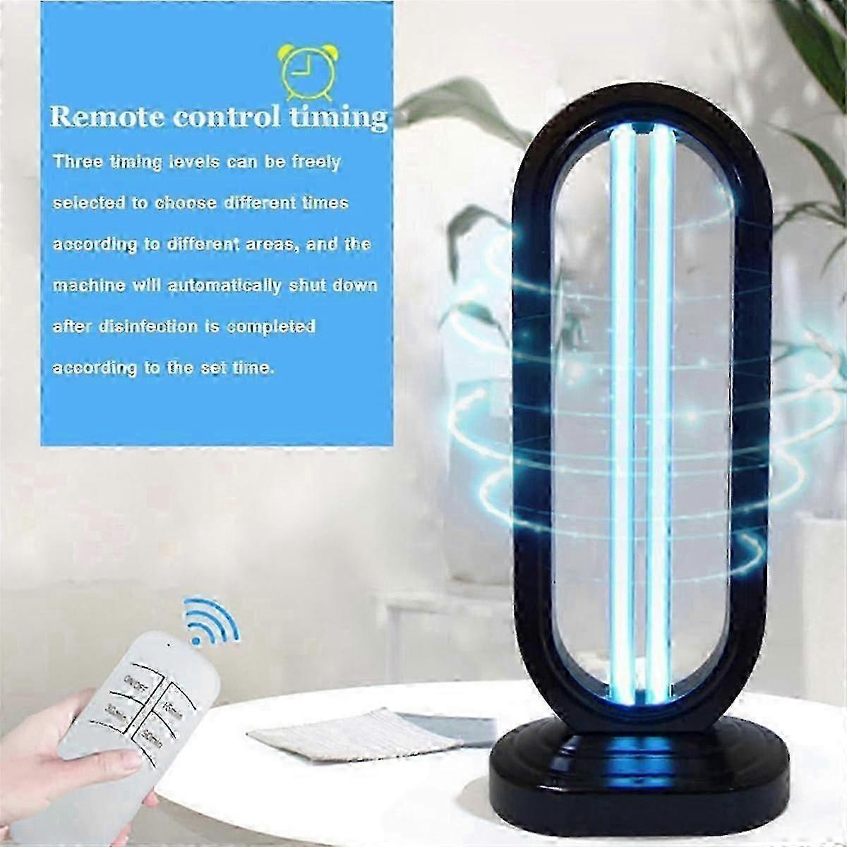 Haloclean UV, Multi-Function Haloclean, Cleans the Bedroom & Provides Lighting for Home School Black EU Plug