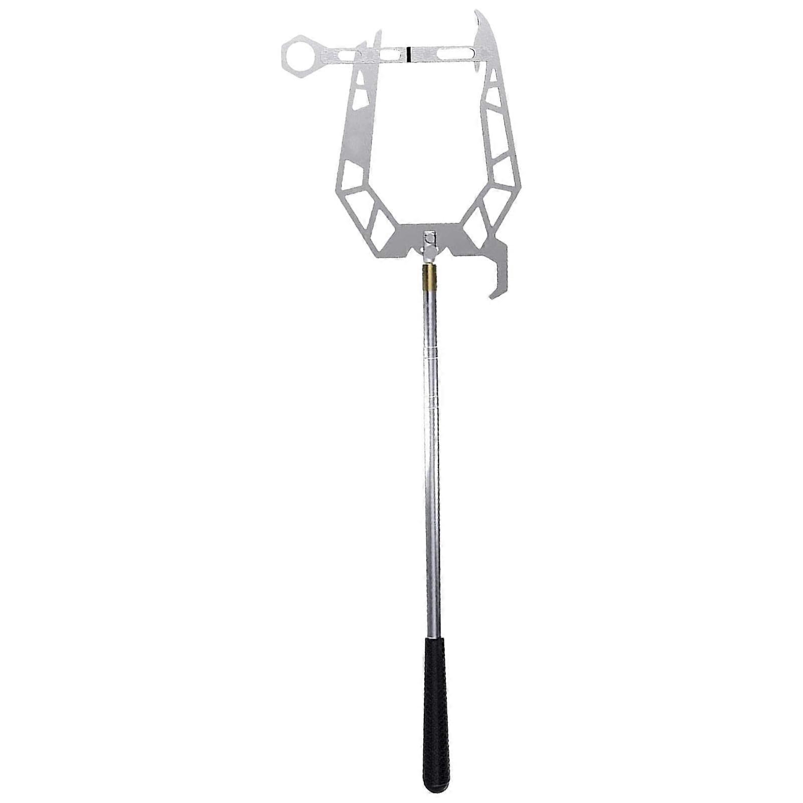 Telescopic Boat Mooring Hook with Rope Threader for Quick Docking and Buoy Connection