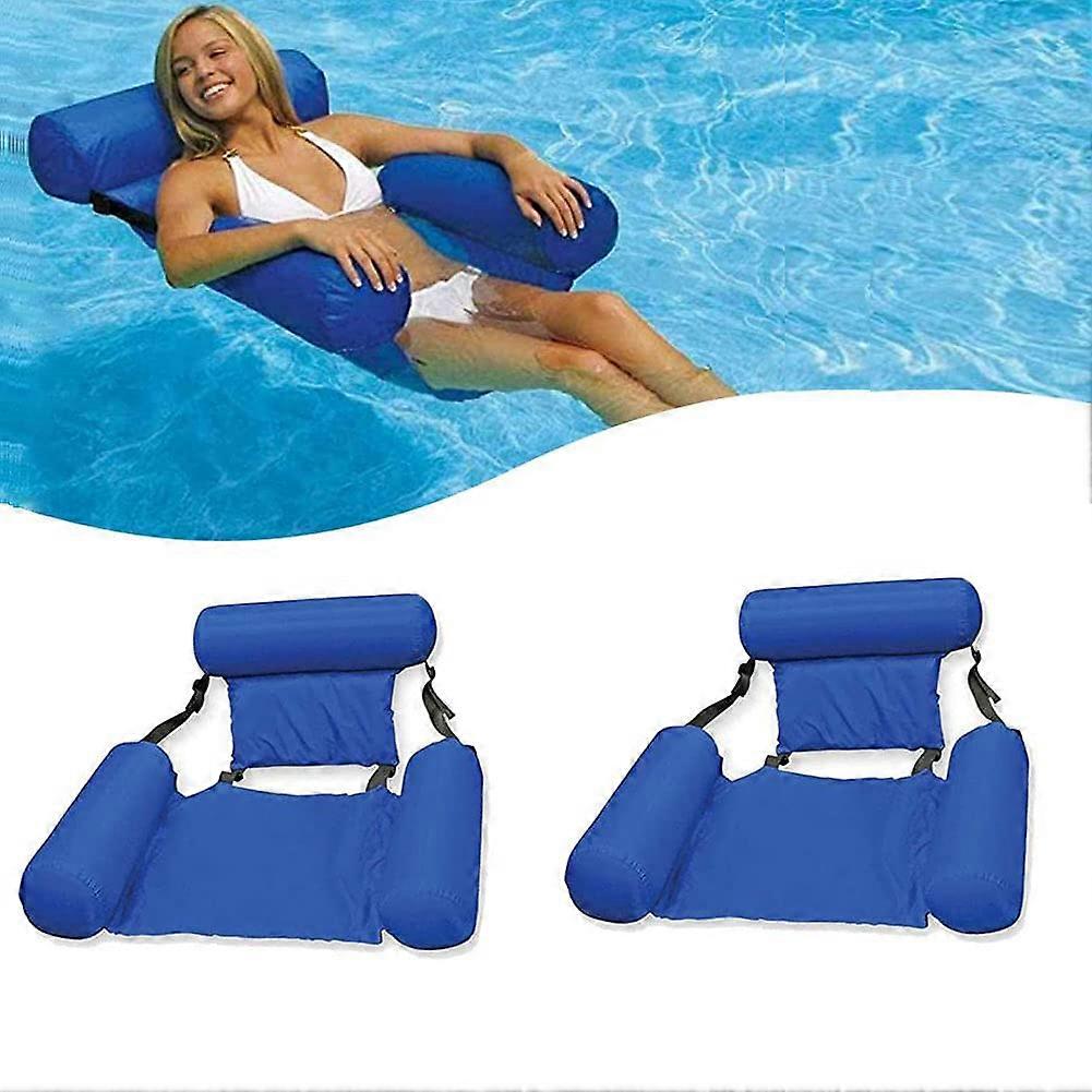 Pool Float Chair Inflatable Lounge for Adults Ergonomic Convertible Hammock Bed Sofa