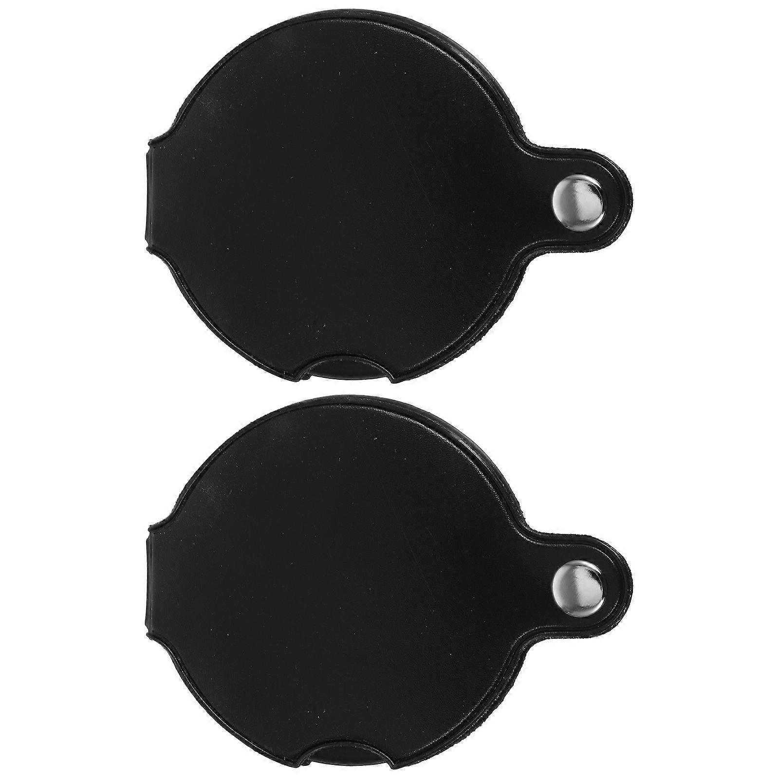 Mini Handheld Magnifier for Reading with 5X Magnification 2Pcs Pocket Set