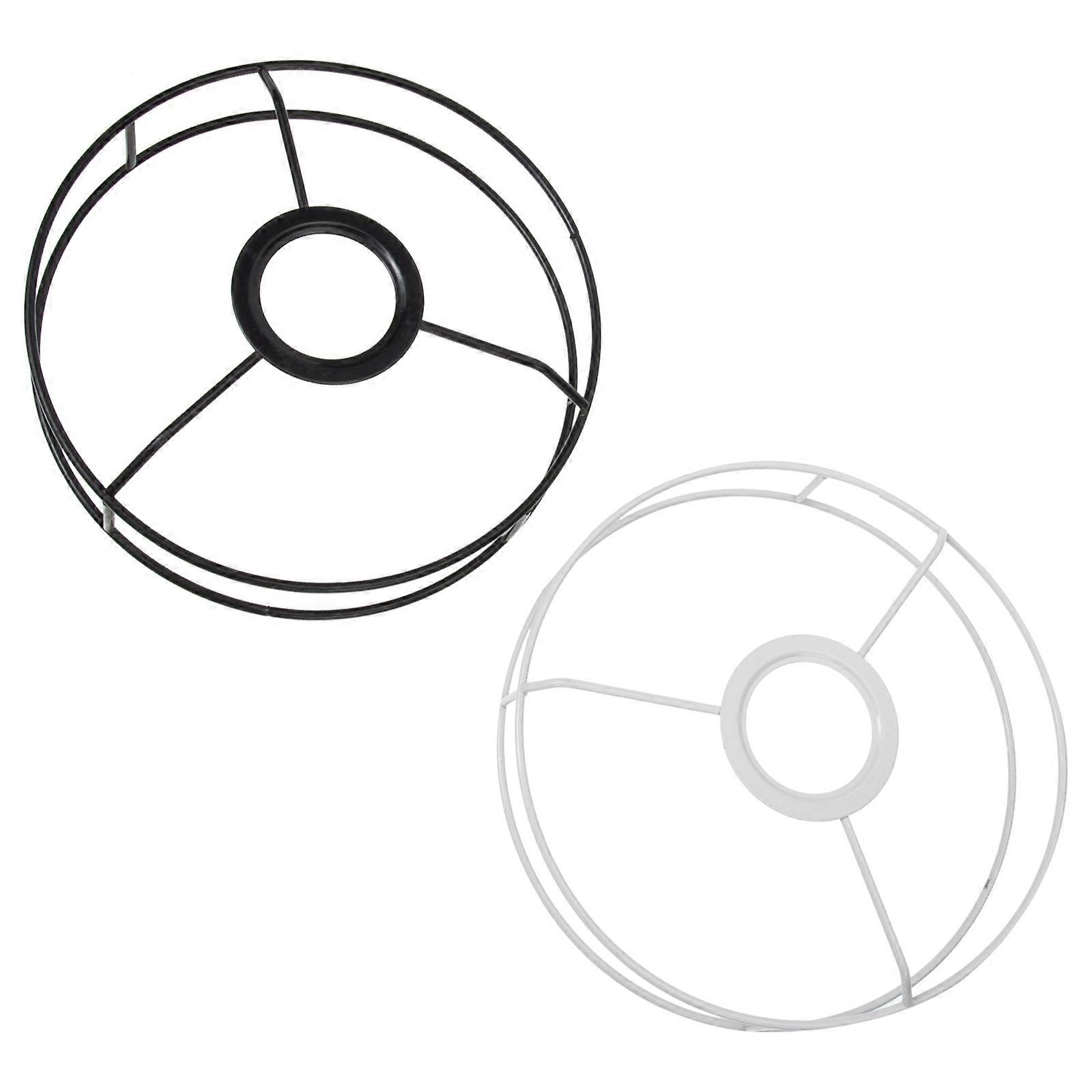 Metal Round Ceiling Lamp Frames DIY Pendant Light Frames for 2Pcs Use