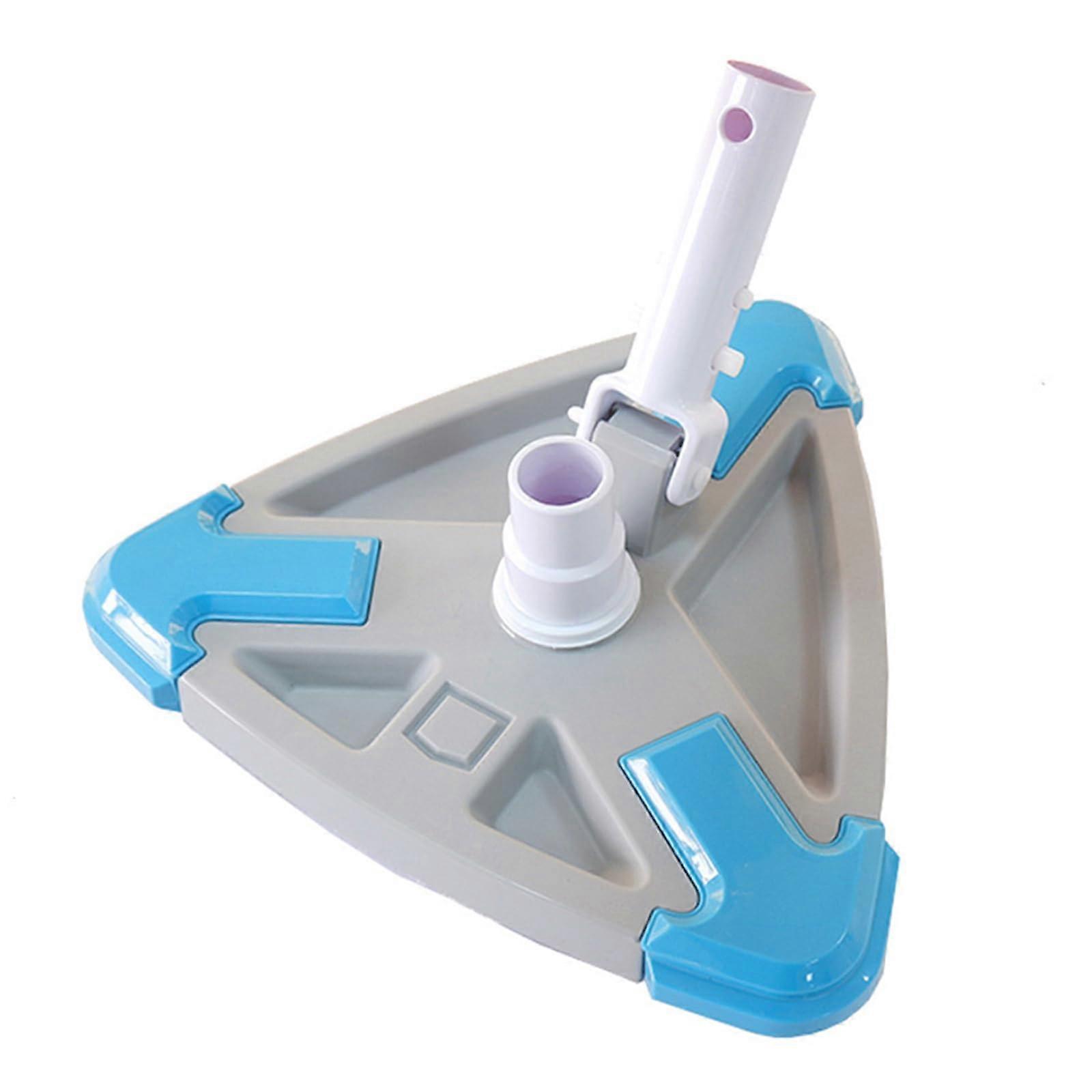 Weighted Triangular Pool Vacuum Head with Efficient Side Brushes for Corner Deep Cleaning